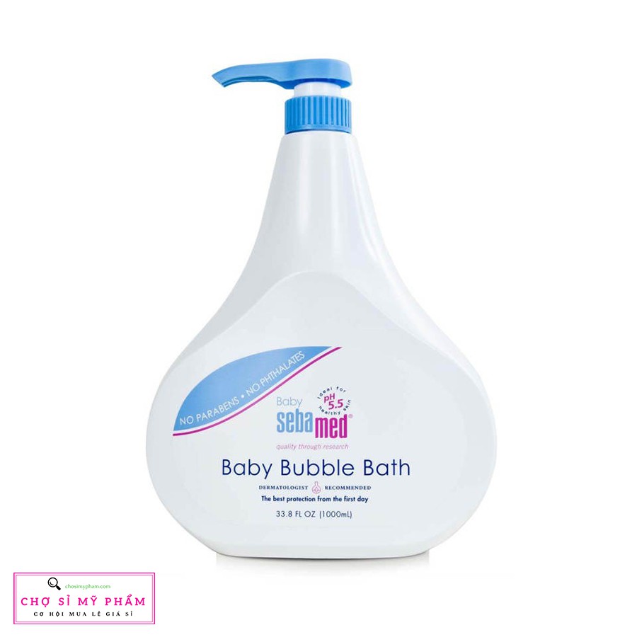 [Quà] Sữa tắm tạo bọt dịu nhẹ cho bé Sebamed pH5.5 Baby Bubble bath 200ml - 500ml - 1000ml