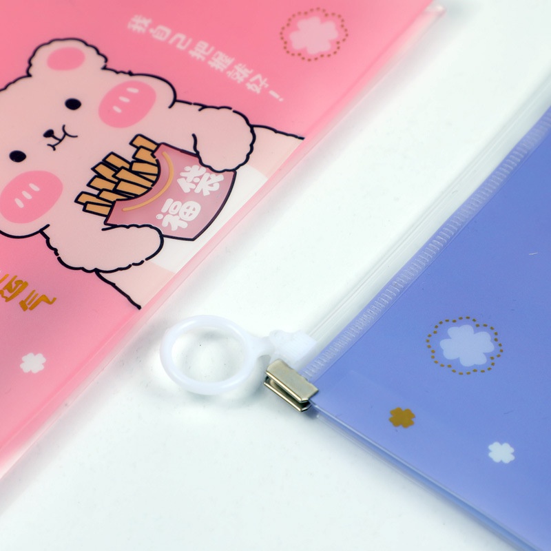 Túi Đựng Bút Trong Suốt Hình Cute Dễ Thương - Hộp Đựng Bút Khóa Zip Siêu Đẹp