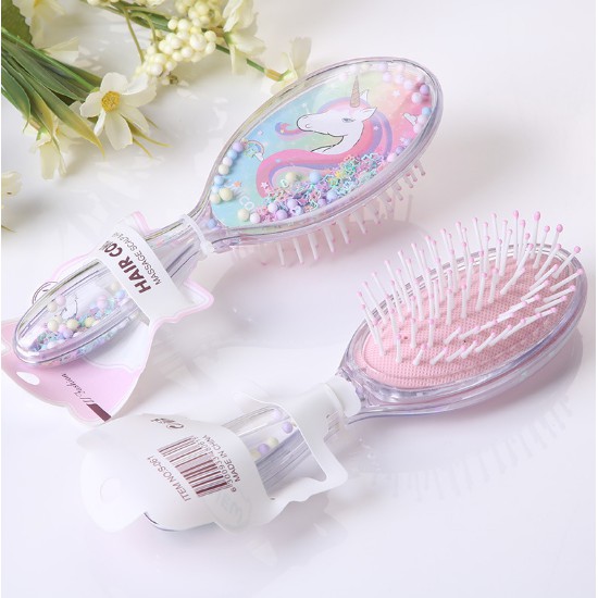 LƯỢC CHẢI TÓC, LƯỢT HOẠT HÌNH CÔNG CHÚA TUYẾT TRONG SUỐT CÓ KIM TUYẾN CHO BÉ GÁI LẤP LÁNH
