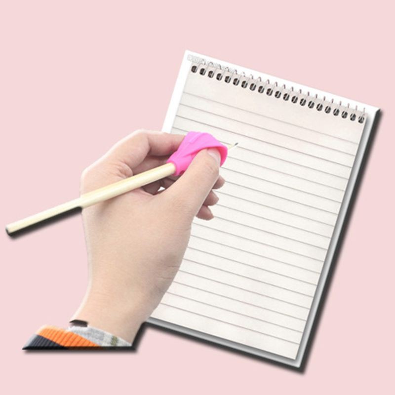 Bộ 6 dụng cụ hỗ trợ cầm viết chì đúng cách bằng silicon cho bé tập viết