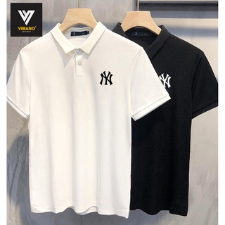 Áo thun 2022 ngắn tay có cổ nam chất cá sấu dày mát N.Y kiểu dáng Hàn Quốc siêu đẹp, áo polo nam chất cotton