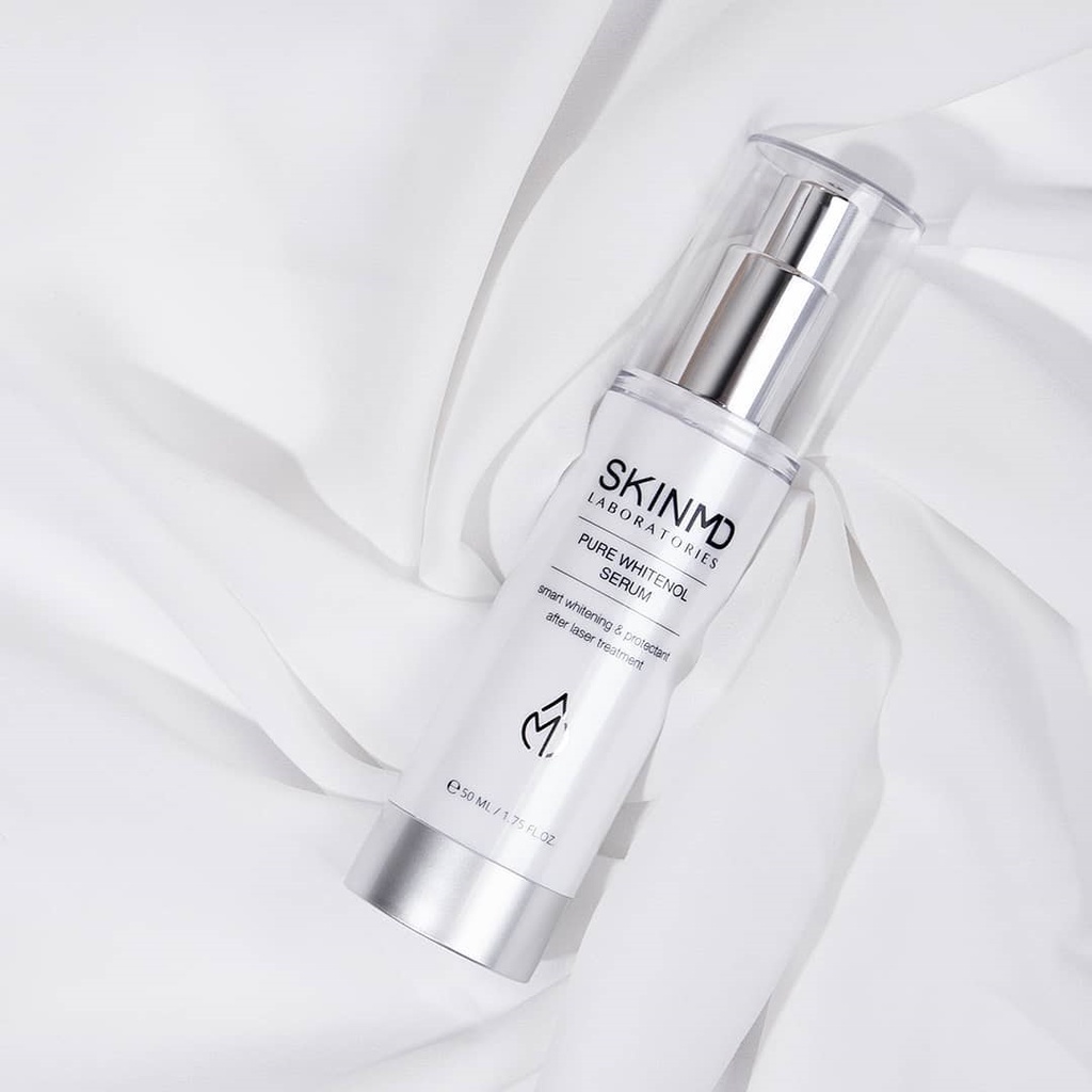 Bộ chăm sóc da Nám Tầng Sâu và dưỡng trắng da Skinmd Pure Whitenol Intensive Cream 15ml và Serum 50ml