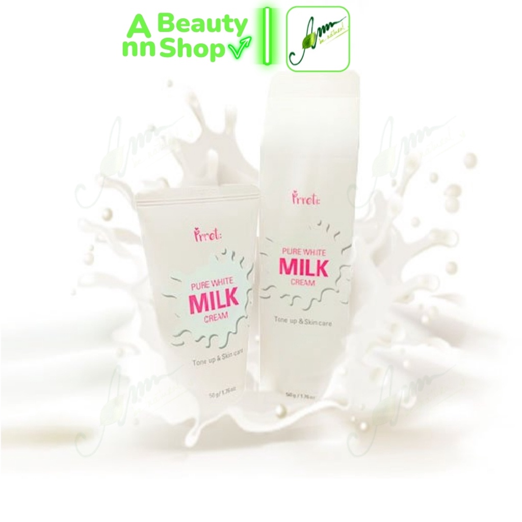 Kem dưỡng trắng da Prreti Pure White Milk Cream 50gr (DATE 10/2022)