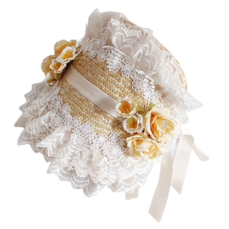 Mũ Cói Phong Cách Lolita Thanh Lịch Cho Nữ