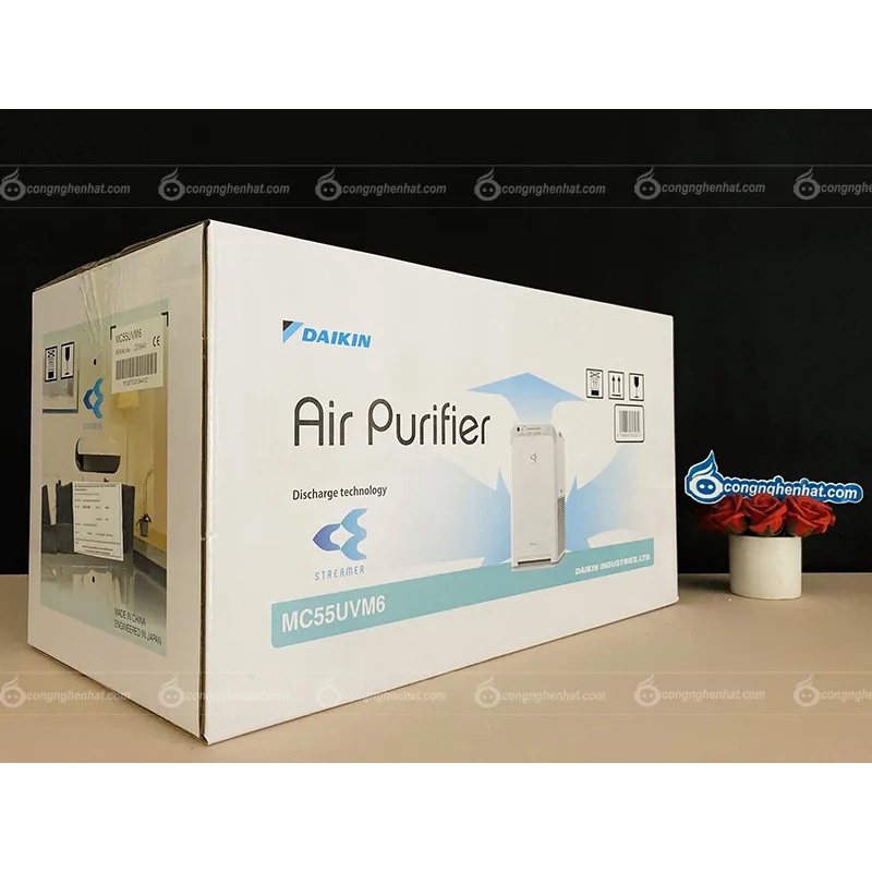 Máy lọc không khí Daikin MC55UVM6 Loại bỏ bụi mịn PM 2.5 Có remote - Hàng chính hãng - Bảo hành 12 tháng