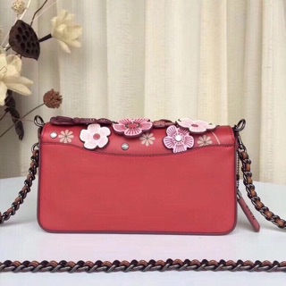 🆘RẺ VÔ ĐỊCH🆘Túi Coach hoa trà mini đỏ hồng