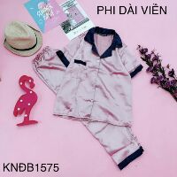 Bộ phi lụa tay ngắn - quần dài phối siêu đẹp