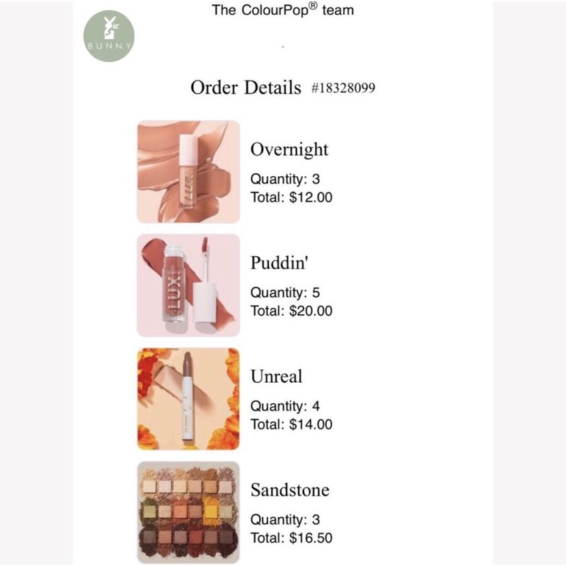 Son bóng Colourpop Lux Gloss Bunny Beauty hàng đủ bill | BigBuy360 - bigbuy360.vn