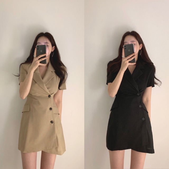 Đầm công sở BlaPink thiết kế cổ vest quý phái nhã nhặn form chuẩn đẹp- Lady Dress