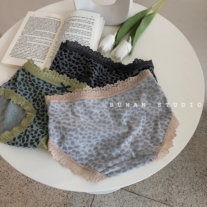 Quần lót cotton phối ren huyền thoại loài báo | BigBuy360 - bigbuy360.vn
