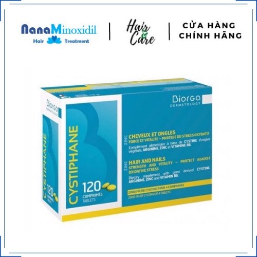 Viên uống giảm rụng tóc, mọc tóc CYSTIPHANE 120 viên, Biorga