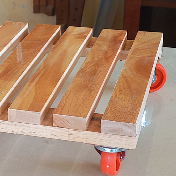 Kệ gỗ, Đế Gỗ, Giá gỗ, Đôn gỗ Lót Chậu Cây Có bánh Xe