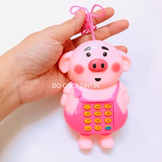 Điện thoại đồ chơi hình chú heo con siêu dễ thương dành cho bé