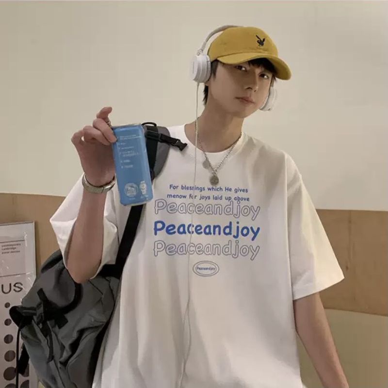 Áo thun Có sizeFull màu tay lỡ unisex Peaceandjoy