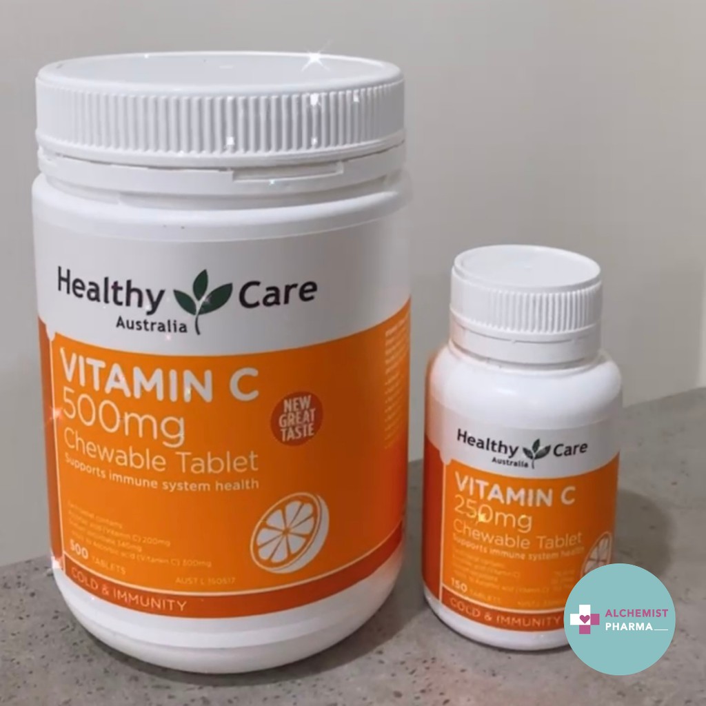 VIÊN NGẬM HEALTHY CARE VITAMIN C 250MG TĂNG SỨC ĐỀ KHÁNG 150 VÀ 500 VIÊN