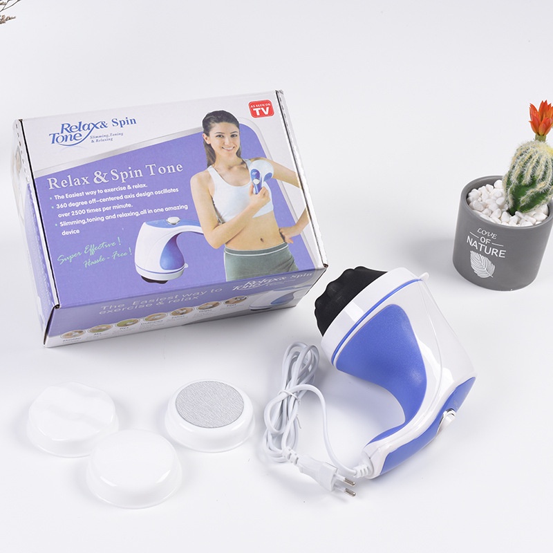 máy massage, Máy Matxa Cầm Tay RELAX TONE 5 Đầu Matxa Thư Giãn Cơ Thể, Giúp Đánh Mỡ Thừa Tích Tụ Lâu Năm - BH 1 Đổi 1