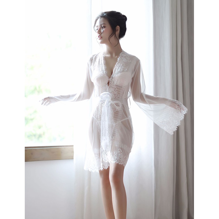 Áo Ngủ Gợi Cảm Quyến Rũ MS1106 Trắng