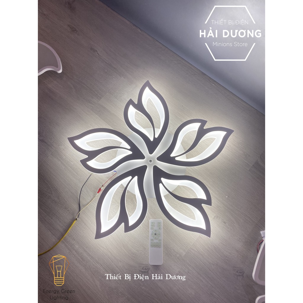 Đèn LED Ốp Trần Decor Mâm Tam Giác OT-060, Mâm Đuôi Cáo OT-062, Mâm Lá OT-068 - 3 Chế Độ Ánh Sáng - Tăng Giảm Ánh Sáng