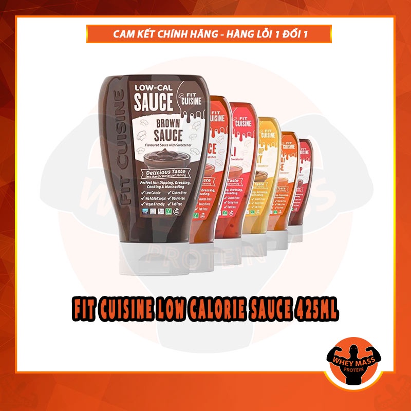 Gia Vị 0 Calo Hỗ Trợ Ăn Kiêng Fit Cuisine Low Calorie Sauce 425ml Cho Món Ăn thêm Ngon - Applied Nutrition