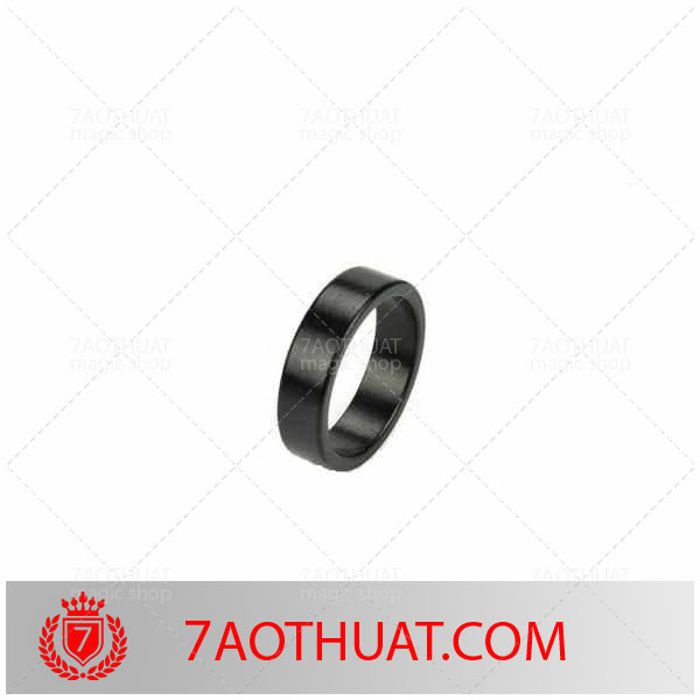 Dụng cụ ảo thuật chiếc nhẫn nam châm : PK Ring đen trơn + Video hướng dẫn miễn phí