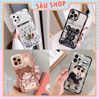 Ốp Lưng Iphone Trong Cạnh Vuông Siêu Hot Trend NEW (VIỀN  NỔI) - Sâu Shop