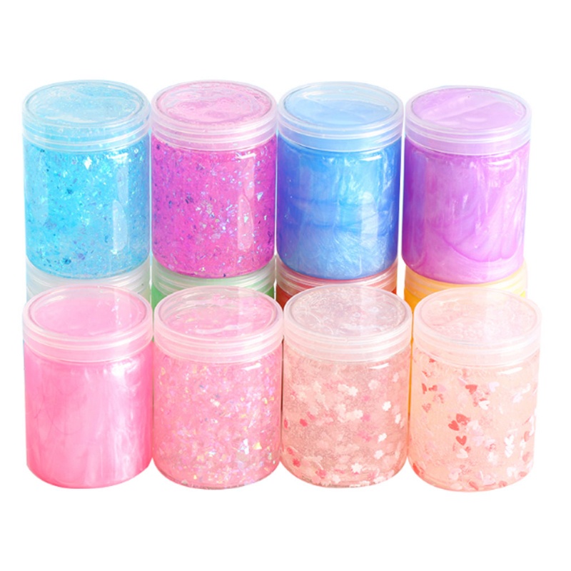 ✿ Chai Nhựa Trong Suốt 3.4oz Đựng Đồ Chơi Chất Nhờn Ma Quái Kèm Nắp Đậy Tiện Dụng
