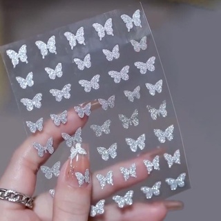 Sticker nail nhũ flash trang trí móng