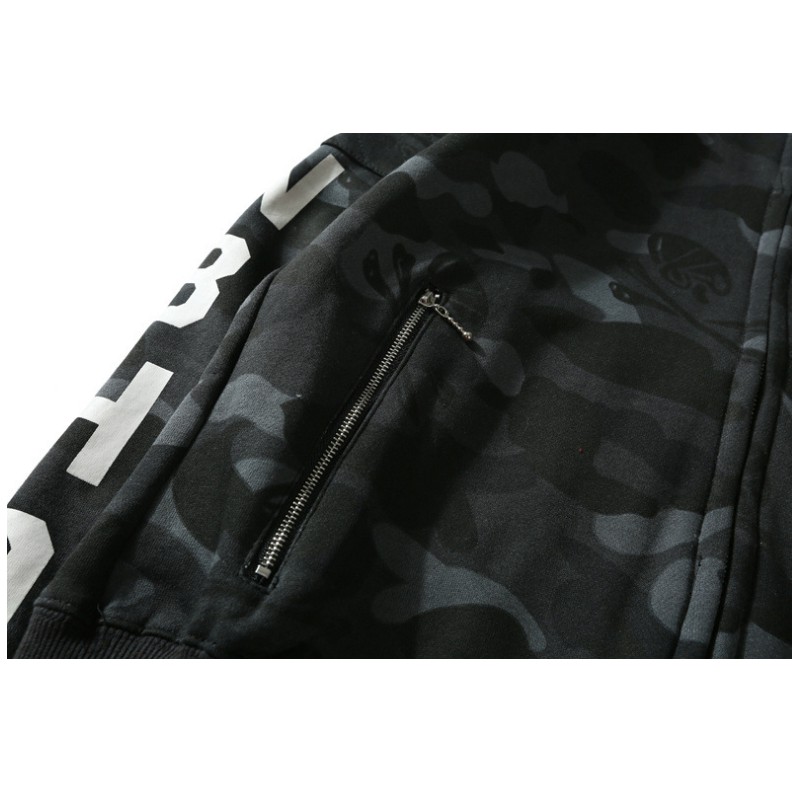 2021 New A Bathing Ape Classic Men And Women Bape Skull NBHD Shark Hoodie Jacket Sweater | BigBuy360 - bigbuy360.vn