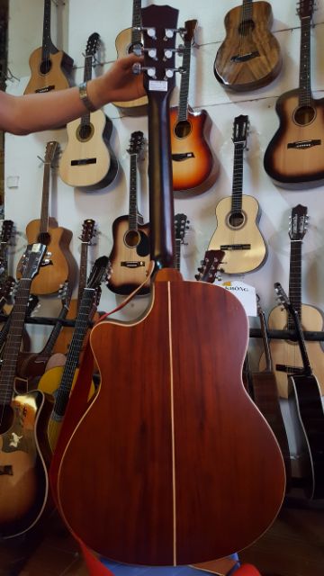 Guitar isaac Việt Nam. Đàn Guitar Acoustic gỗ nguyên tấm hoàn toàn Full Solid FS2l