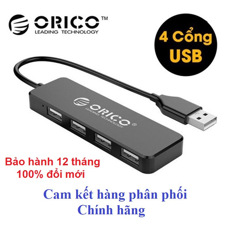 Bộ chia USB HUB 4 cổng USB 2.0 ORICO FL01