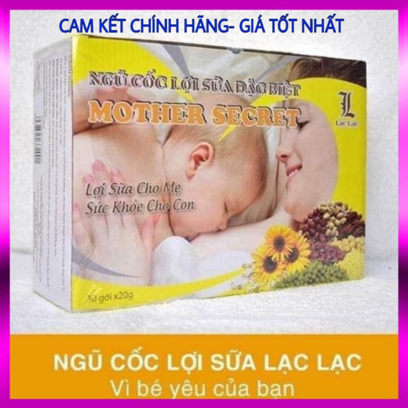 Ngũ cốc lợi sữa - Ngũ cốc lợi sữa Lạc Lạc (hộp 600gr, 30 gói)