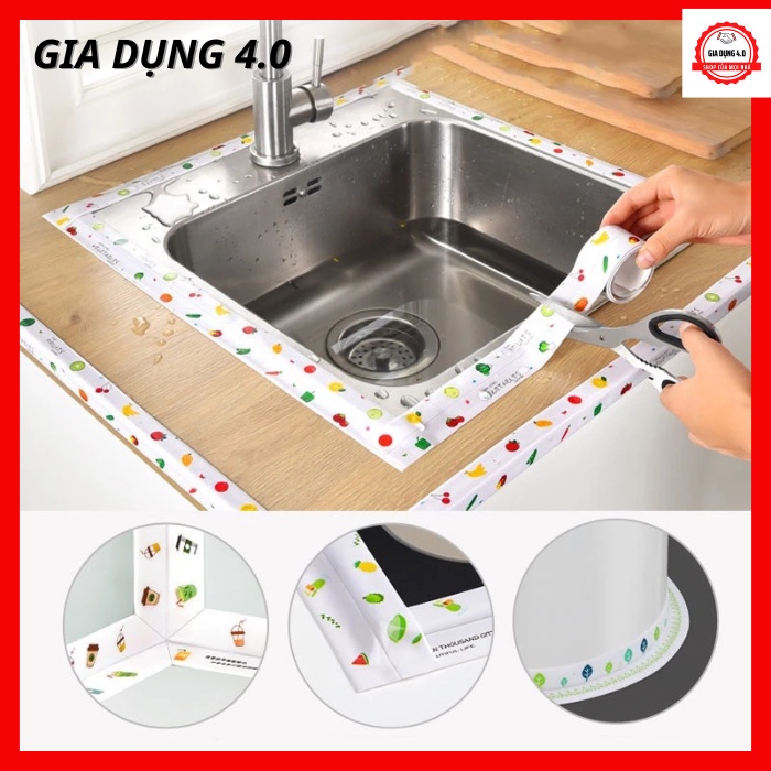 Băng keo dán viền nhà bếp-nhà vệ sinh cao cấp
