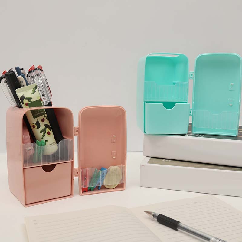 Giá đỡ bút/đồ trang điểm có ngăn kéo trượt để bàn sáng tạo