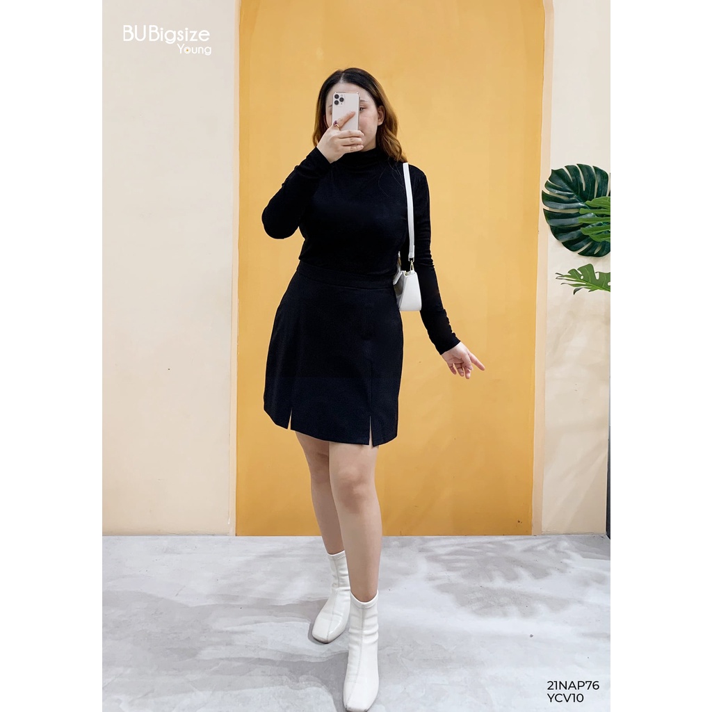 Chân váy chữ a ngắn xẻ 2 bên BIGSIZE (55kg đến 95kg) - YCV10 - [BU Bigsize Young]