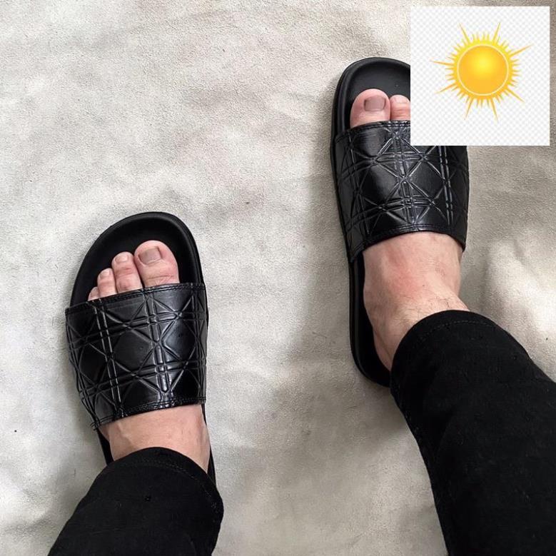 🤺 Dép da bò thật nam TEFOSS DT02 hoạ tiết thời trang size 38-44 🤺