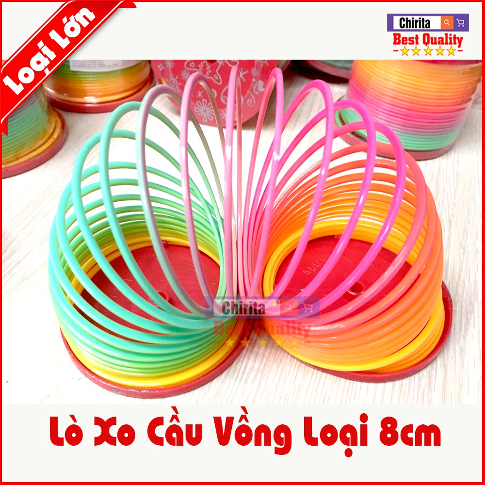 Lò Xo Cầu Vồng Ma Thuật Loại Lớn - Lò Xo 7 Sắc Cầu Vồng 9 Đường Kính 8cm - 119