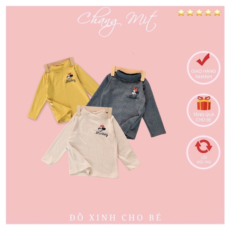 Áo Giữ Nhiệt 💥ẢNH CẬN CHẤT💥 hàng Quảng Châu dày đẹp cho bé trai bé gái 7-18kg mặc mùa thu đông