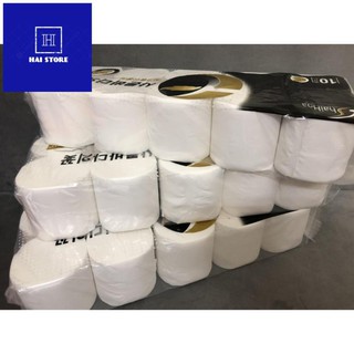 GIẤY VỆ SINH HẢI HOA ĐEN KHÔNG LÕI 10 CUỘN 3 LỚP