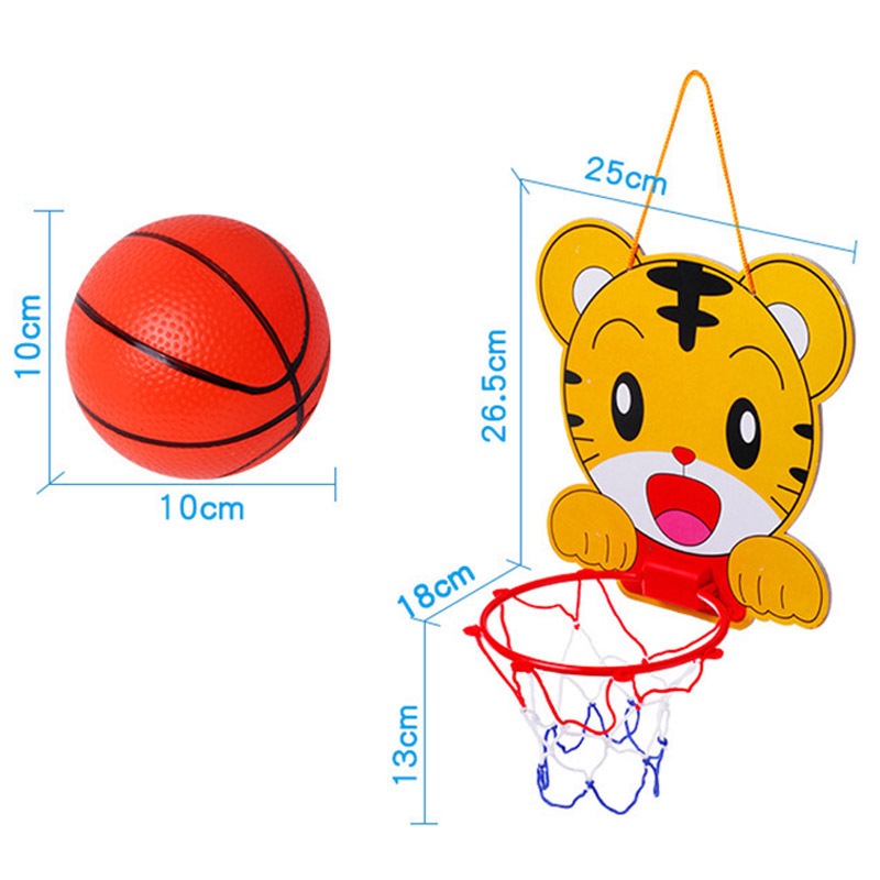 Bộ đồ chơi bóng rổ treo tường cho bé, bảng ném bóng rổ dán tường mini cho bé vui chơi