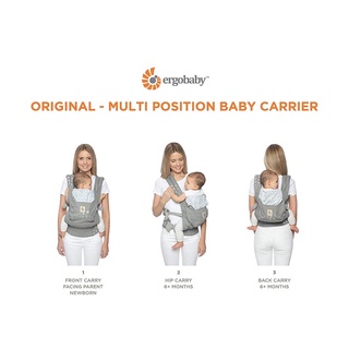 Địu em bé trợ lực ergo baby original - 100% cotton & organic cotton cho bé từ 5,5kg đến 20kg