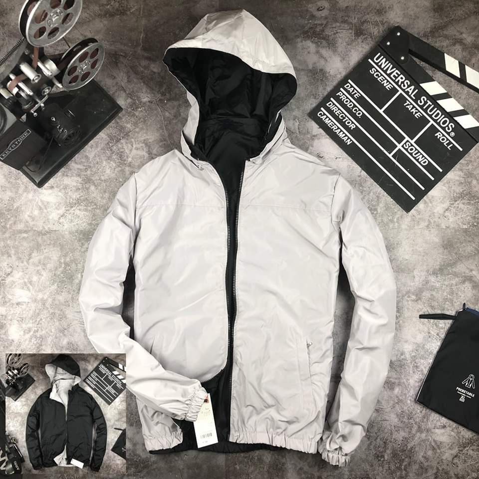 Áo gió 2 mặt unisex Xưởng Hipp, khoác dù cặp nam nữ 1 mặt chống nước Mẫu Mới 2020, KG2