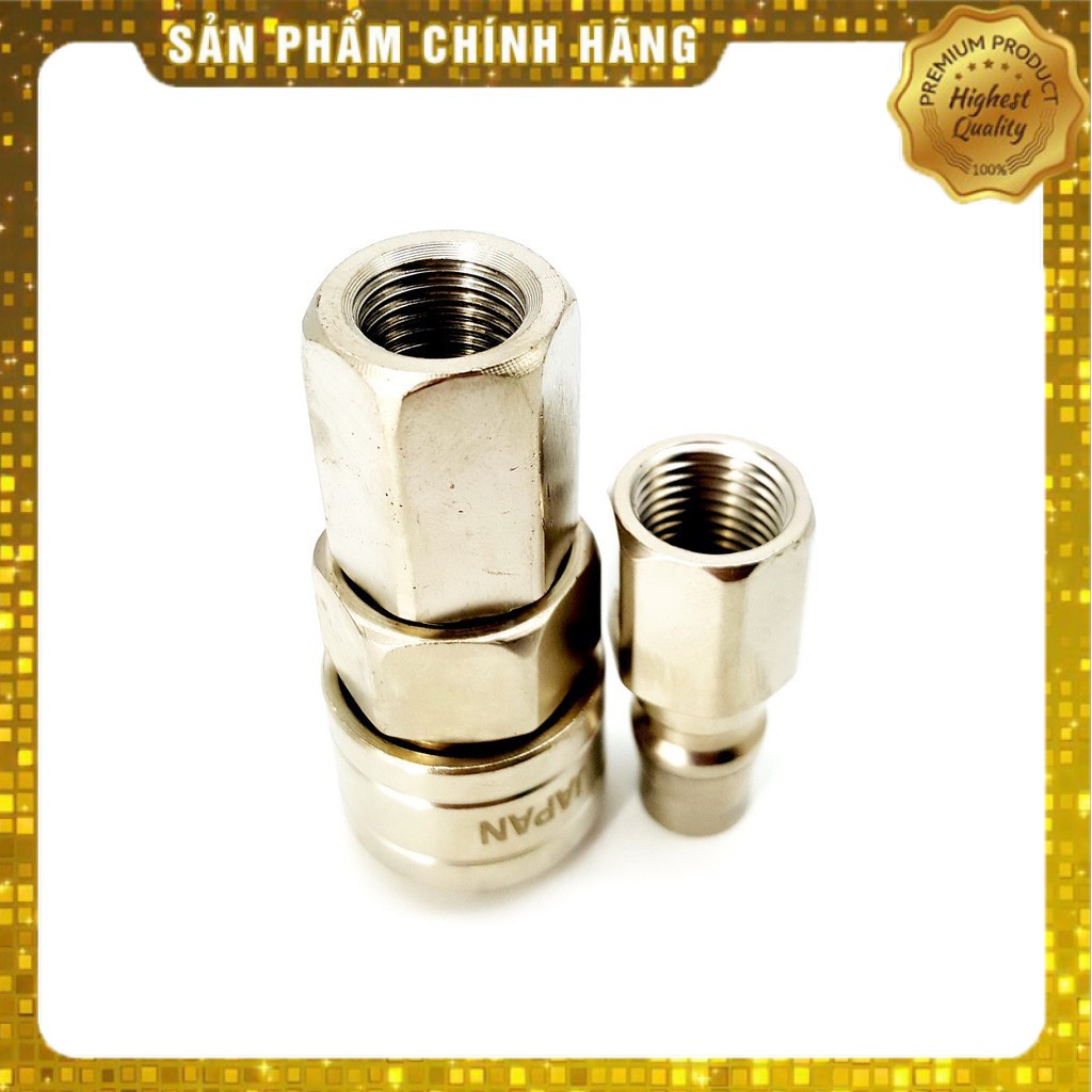 ĐẦU NỐI HƠI NHANH TỰ ĐỘNG TONGSUN RĂNG TRONG 13MM CAO CẤP