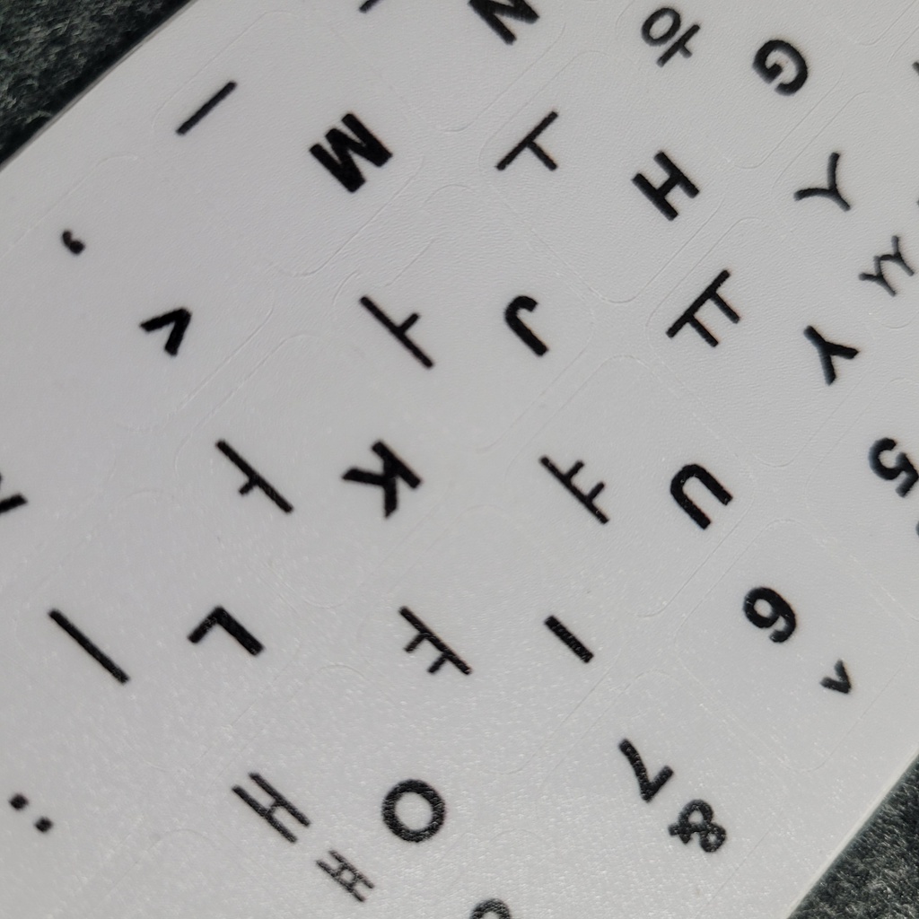 Sticker Dán Bàn Phím Hàn - Anh - Miếng Dán Song Ngữ - Bề Mặt Nhám - Chất Liệu Cao - Hàng Tự Sản Xuất