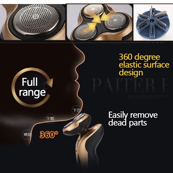 [Freeship] Máy Cạo Râu LỚN LINGKE phân phối bởi JUBILEE MART, Tặng kèm đầu tỉa lông mũi và tông đơ