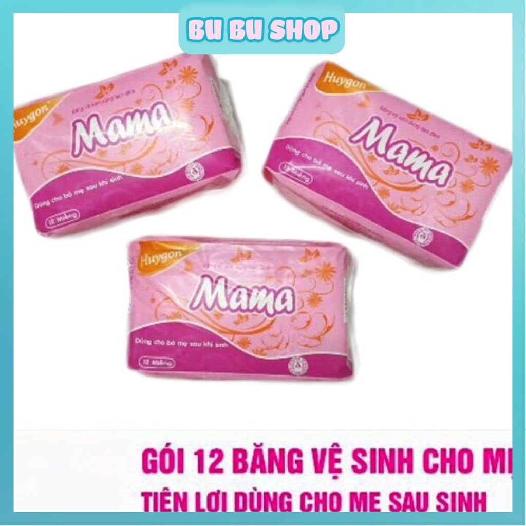 Băng vệ sinh Mama 12 miếng dành cho phụ nữ sau sinh