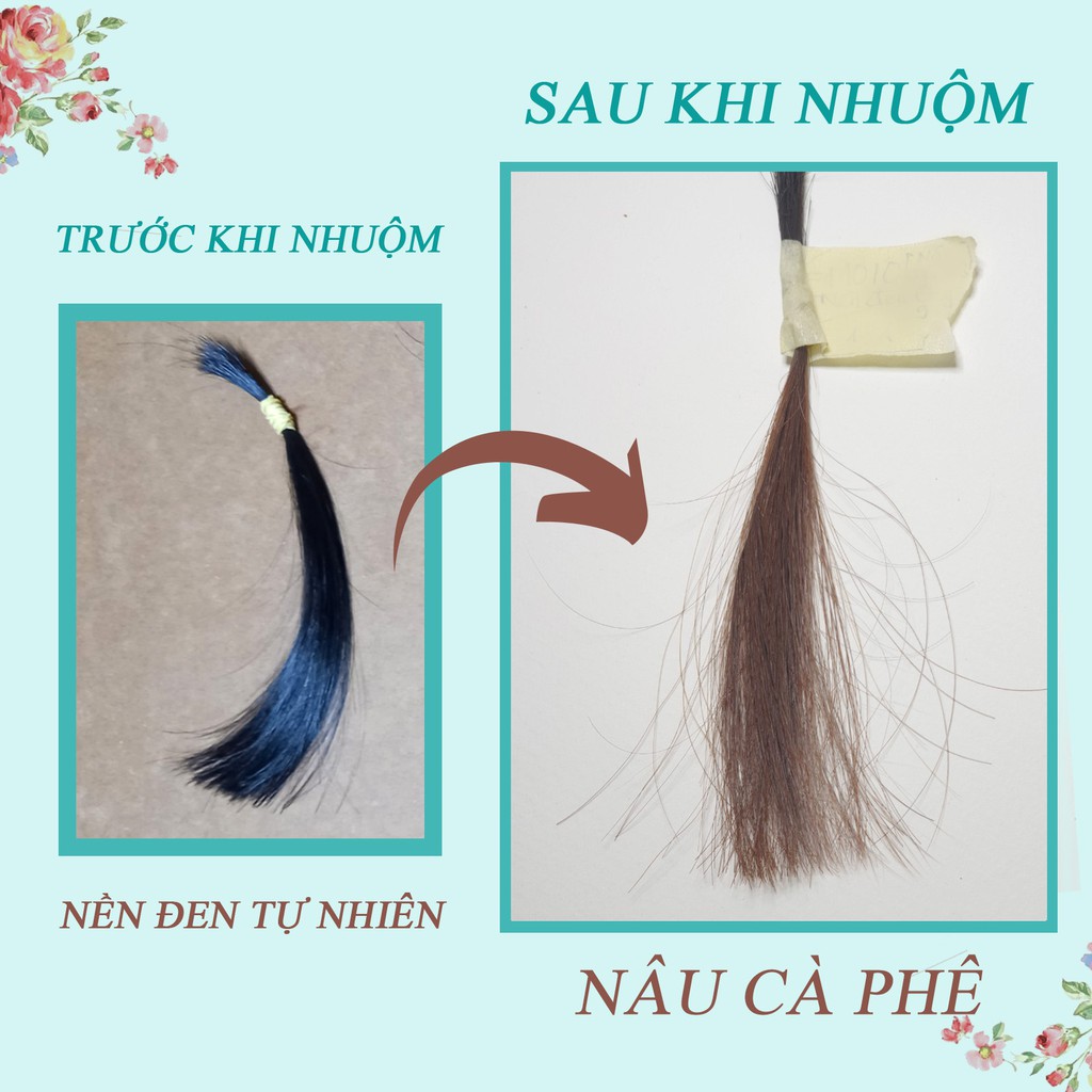 Thuốc Nhuộm Tóc Nâu Cà Phê Không Tẩy