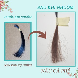 Thuốc Nhuộm Tóc Nâu Cà Phê Không Tẩy