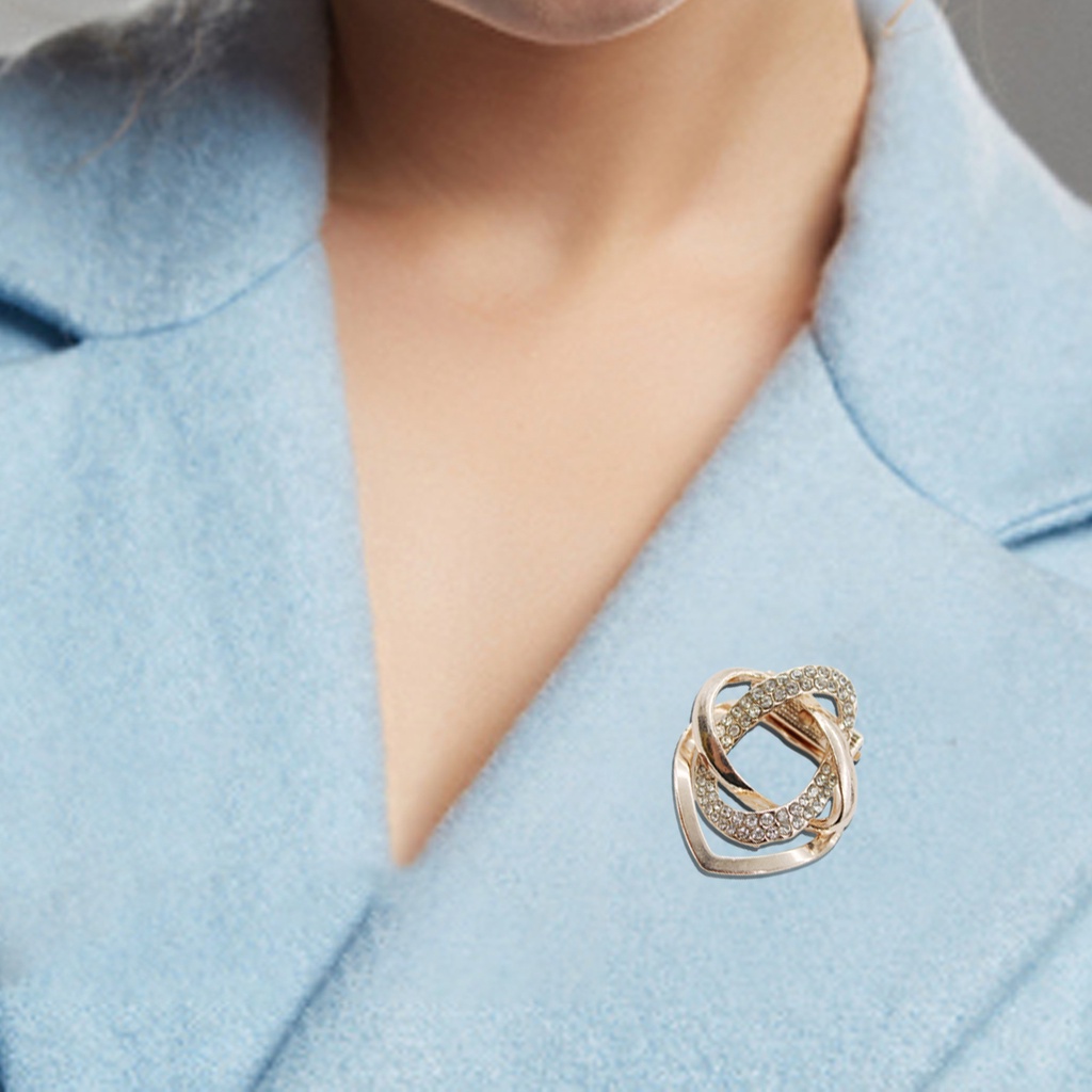 Khóa kẹp khăn choàng cổ kiểu dáng sang trọng thời trang dành cho nữ