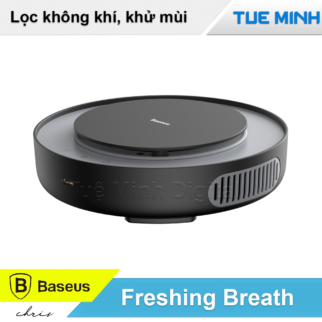 Bộ lọc không khí đa năng kiêm tạo hơi ẩm trên xe hơi - Baseus Freshing Car Breath Air Purifier - Huco Việt Nam