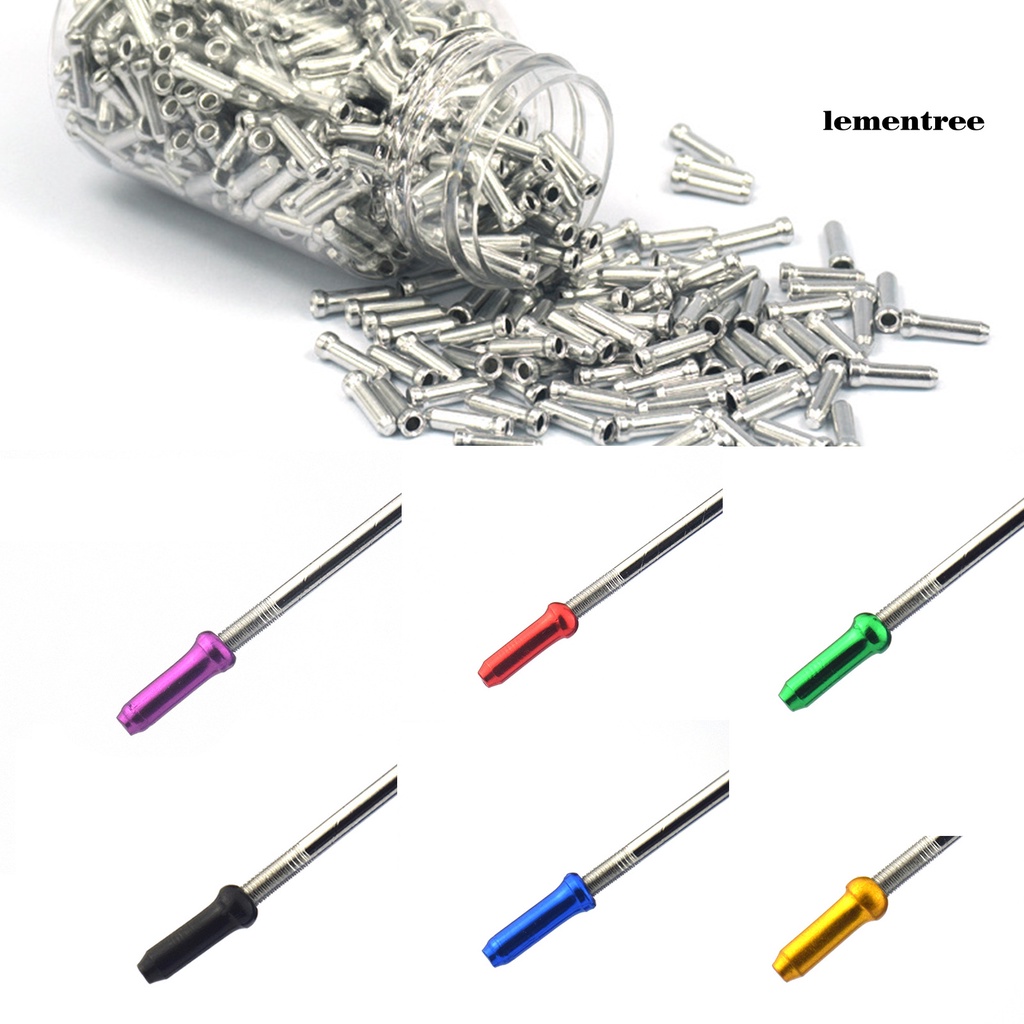 Bộ 200 Nắp Đậy Dây Cáp Xe Đạp Bằng Hợp Kim Nhôm Nhiều Màu Chống Mòn